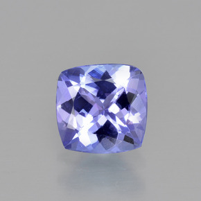 0,93 ctw natürlicher blauer Tansanit, Kissenschliff, VVS