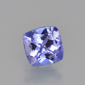 0,93 ctw natürlicher blauer Tansanit, Kissenschliff, VVS