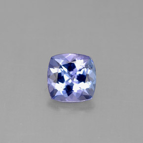0,93 ctw natürlicher blauer Tansanit, Kissenschliff, VVS