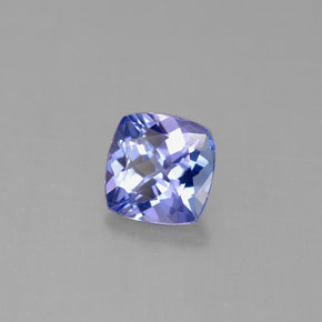 0,93 ctw natürlicher blauer Tansanit, Kissenschliff, VVS