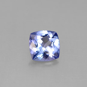 0,92 ctw natürlicher blauer Tansanit, Kissenschliff, VVS