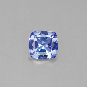 0,86 ctw natürlicher blauer Tansanit, Kissenschliff, VVS