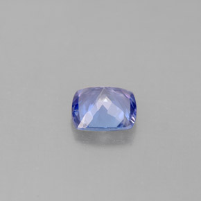 0,86 ctw natürlicher blauer Tansanit, Kissenschliff, VVS