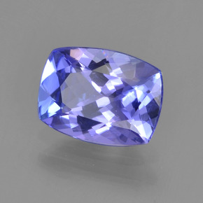 1,39 ctw natürlicher blauer Tansanit, Kissenschliff, VVS