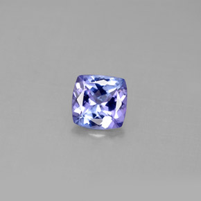 0,86 ctw natürlicher blauer Tansanit, Kissenschliff, VVS