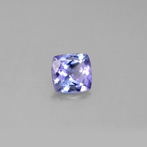 0,86 ctw natürlicher blauer Tansanit, Kissenschliff, VVS