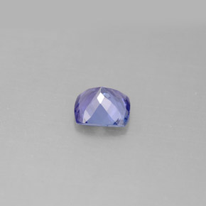 0,86 ctw natürlicher blauer Tansanit, Kissenschliff, VVS