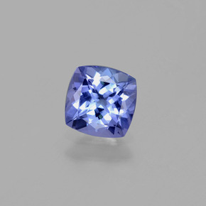 0,97 ctw natürlicher blauer Tansanit, Kissenschliff, VVS