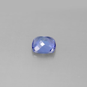 0,96 ctw natürlicher blauer Tansanit, Kissenschliff, VVS