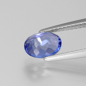 1,10 ctw natürlicher blauer Tansanit, Oval Schliff, VS
