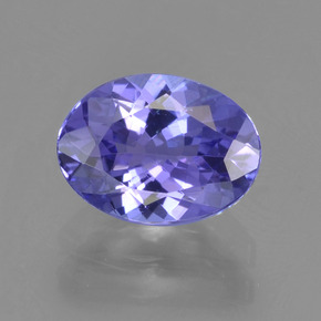 1,48 ctw natürlicher violetter Tansanit, Oval Schliff, VVS-VS