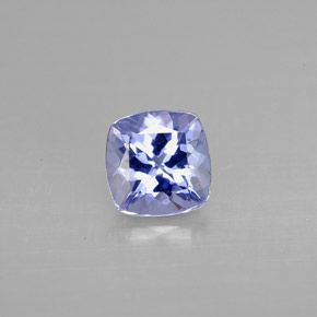 0,96 ctw natürlicher blauer Tansanit, Kissenschliff, VVS