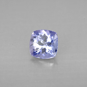0,96 ctw natürlicher blauer Tansanit, Kissenschliff, VVS