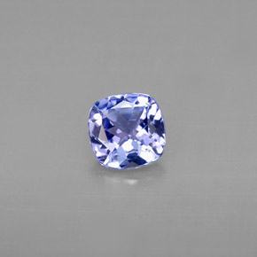 0,74 ctw natürlicher blauer Tansanit, Kissenschliff, VVS