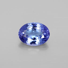 1,55 ctw natürlicher blauer Tansanit, Oval Schliff, VVS