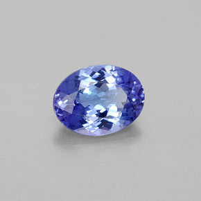 1,55 ctw natürlicher blauer Tansanit, Oval Schliff, VVS