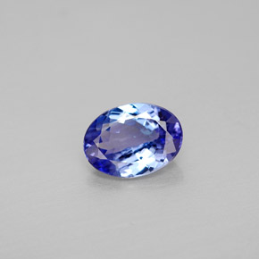 1,20 ctw natürlicher blauer Tansanit, Oval Schliff, VVS