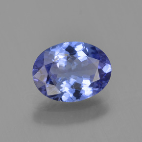 1,24 ctw natürlicher blauer Tansanit, Oval Schliff, VVS