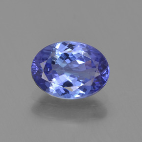 1,20 ctw natürlicher blauer Tansanit, Oval Schliff, VVS