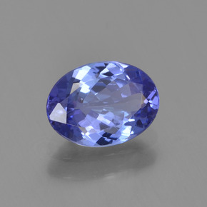 1,20 ctw natürlicher blauer Tansanit, Oval Schliff, VVS