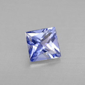 0,91 ctw natürlicher blauer Tansanit, Quadrat, VVS-VS