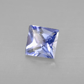 0,91 ctw natürlicher blauer Tansanit, Quadrat, VVS-VS