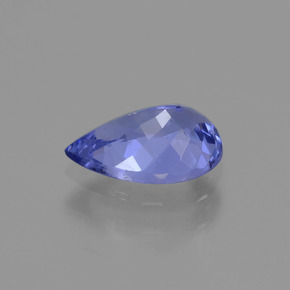 0,96 ctw natürlicher blauer Tansanit, Birnenform, VVS-VS