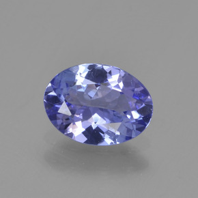 1,06 ctw natürlicher blauer Tansanit, Oval Schliff, VS