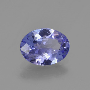 1,06 ctw natürlicher blauer Tansanit, Oval Schliff, VS