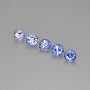  ct natürliche blauer Tansanit-Edelsteine, Rundschliff, VVS-VS