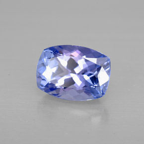 1,29 ctw natürlicher blauer Tansanit, Kissenschliff, VVS
