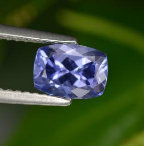 0,99 ctw natürlicher blauer Tansanit, Kissenschliff, VVS-VS