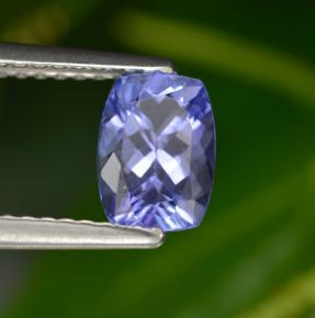 0,99 ctw natürlicher blauer Tansanit, Kissenschliff, VVS-VS