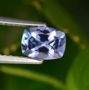 0,90 ctw natürlicher blauer Tansanit, Kissenschliff, VVS-VS