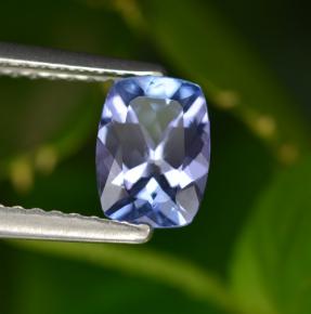 0,90 ctw natürlicher blauer Tansanit, Kissenschliff, VVS-VS