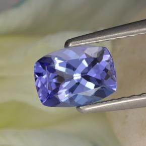 0,90 ctw natürlicher blauer Tansanit, Kissenschliff, VVS-VS