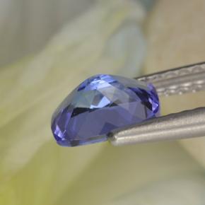 0,90 ctw natürlicher blauer Tansanit, Kissenschliff, VVS-VS