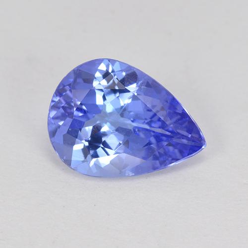 1,04 ctw natürlicher blauer Tansanit, Birnenform, VS