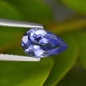 0,82 ctw natürlicher blauer Tansanit, Birnenform, VVS