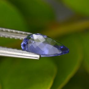 0,82 ctw natürlicher blauer Tansanit, Birnenform, VVS