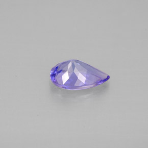 0,84 ctw natürlicher violetter Tansanit, Birnenform, VVS