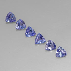  ct natürliche blauer Tansanit-Edelsteine, Trillion, VVS-VS