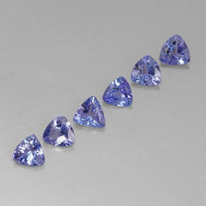  ct natürliche blauer Tansanit-Edelsteine, Trillion, VVS-VS