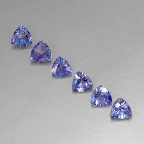  ct natürliche blauer Tansanit-Edelsteine, Trillion, VVS-VS