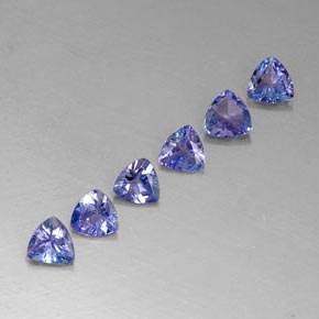  ct natürliche blauer Tansanit-Edelsteine, Trillion, VVS-VS