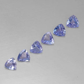  ct natürliche blauer Tansanit-Edelsteine, Trillion, VVS-VS