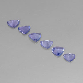  ct natürliche blauer Tansanit-Edelsteine, Trillion, VVS-VS