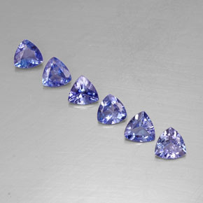 ct natürliche blauer Tansanit-Edelsteine, Trillion, VVS-VS