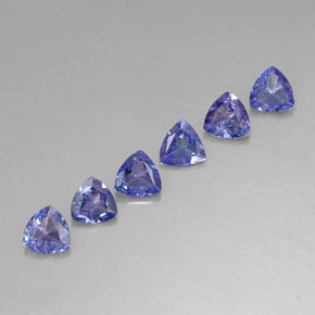  ct natürliche blauer Tansanit-Edelsteine, Trillion, VVS-VS