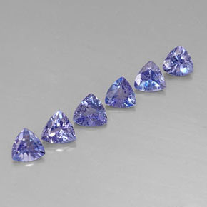  ct natürliche blauer Tansanit-Edelsteine, Trillion, VVS-VS